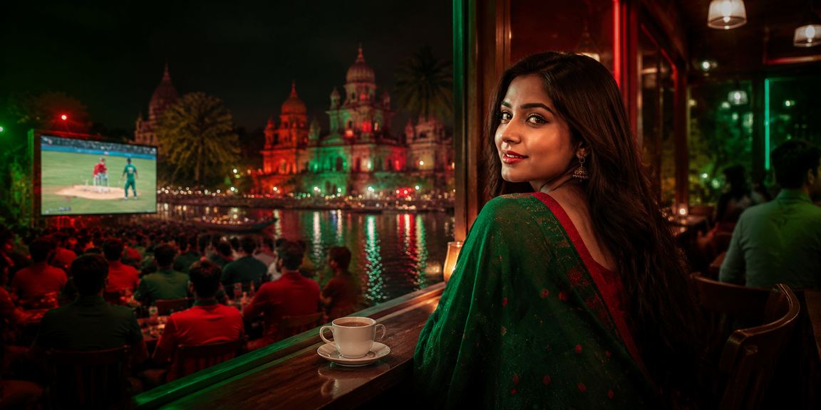 লাল-সবুজ পোশাকে বাংলাদেশ ক্রিকেট বেটিং অনুরাগী